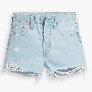 LEVI 501s HIGH RISE LIGHT WASH